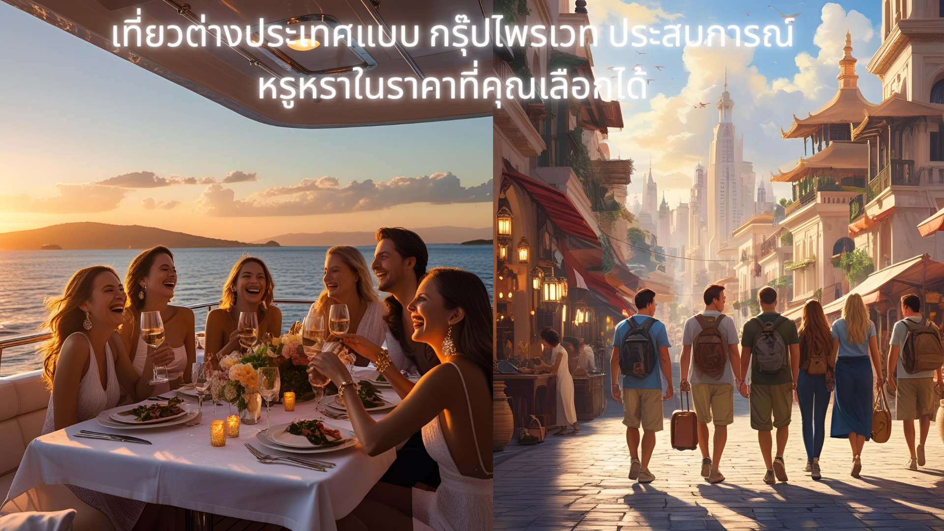 เที่ยวต่างประเทศแบบ กรุ๊ปไพรเวท ประสบการณ์หรูหราในราคาที่คุณเลือกได้