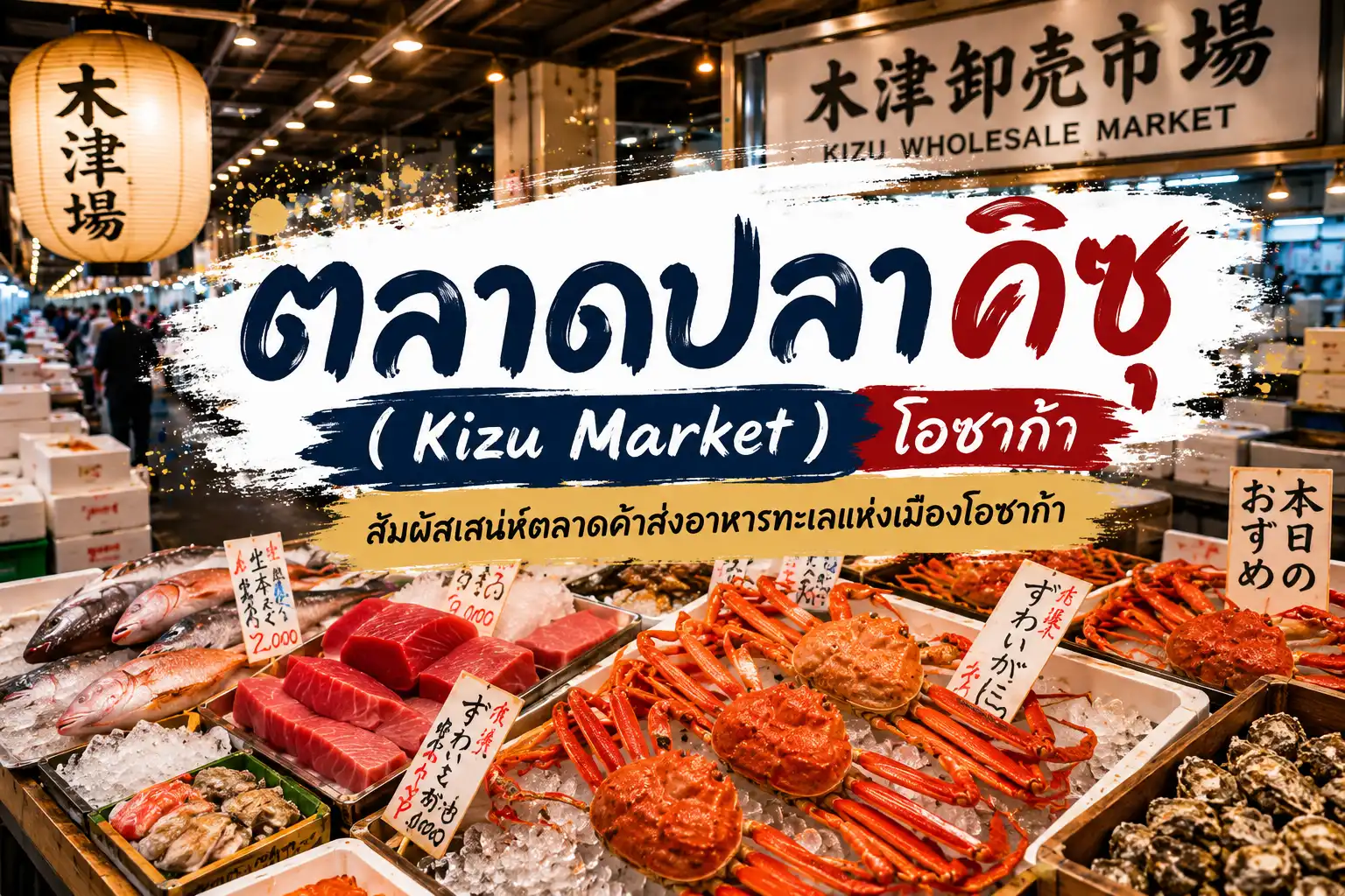ตลาดปลาคิซุ (Kizu Market) โอซาก้า – สัมผัสครัวแห่งโอซาก้ากว่า 300 ปี