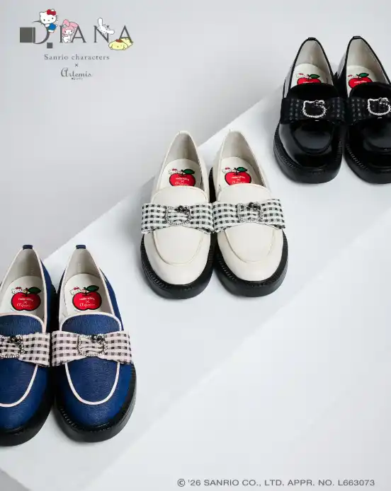 รองเท้าโลฟเฟอร์พื้นหนา Hello Kitty