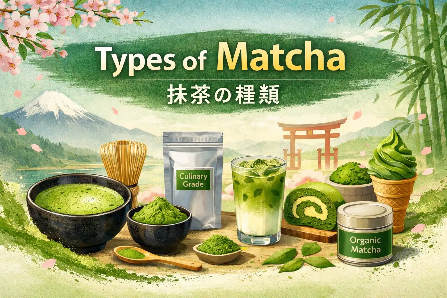 ประเภทของมัทฉะ (Matcha) ที่ควรรู้ก่อนเลือกใช้