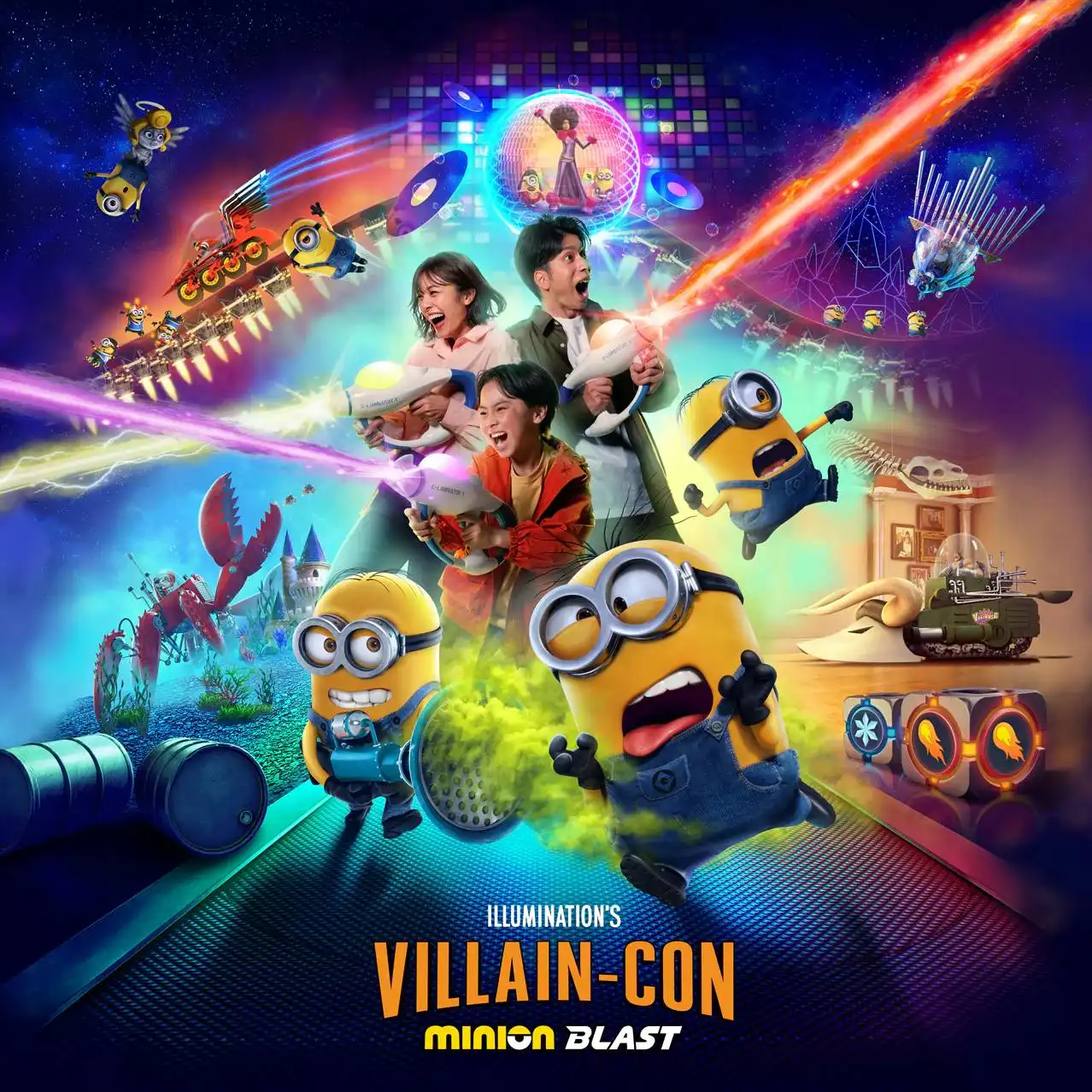 Universal Studios Japan (USJ) เปิดเครื่องเล่นโซนใหม่ Illumination's Villain-Con Minion Blast