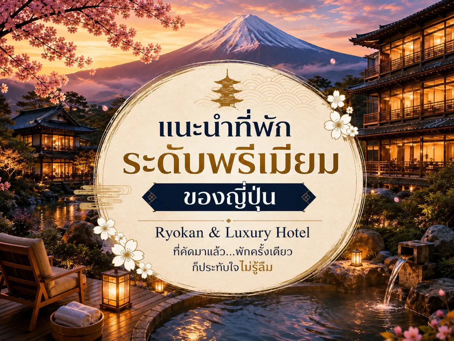 Ryokan & Luxury Hotel ที่คัดมาแล้ว...พักครั้งเดียวก็ประทับใจไม่รู้ลืม