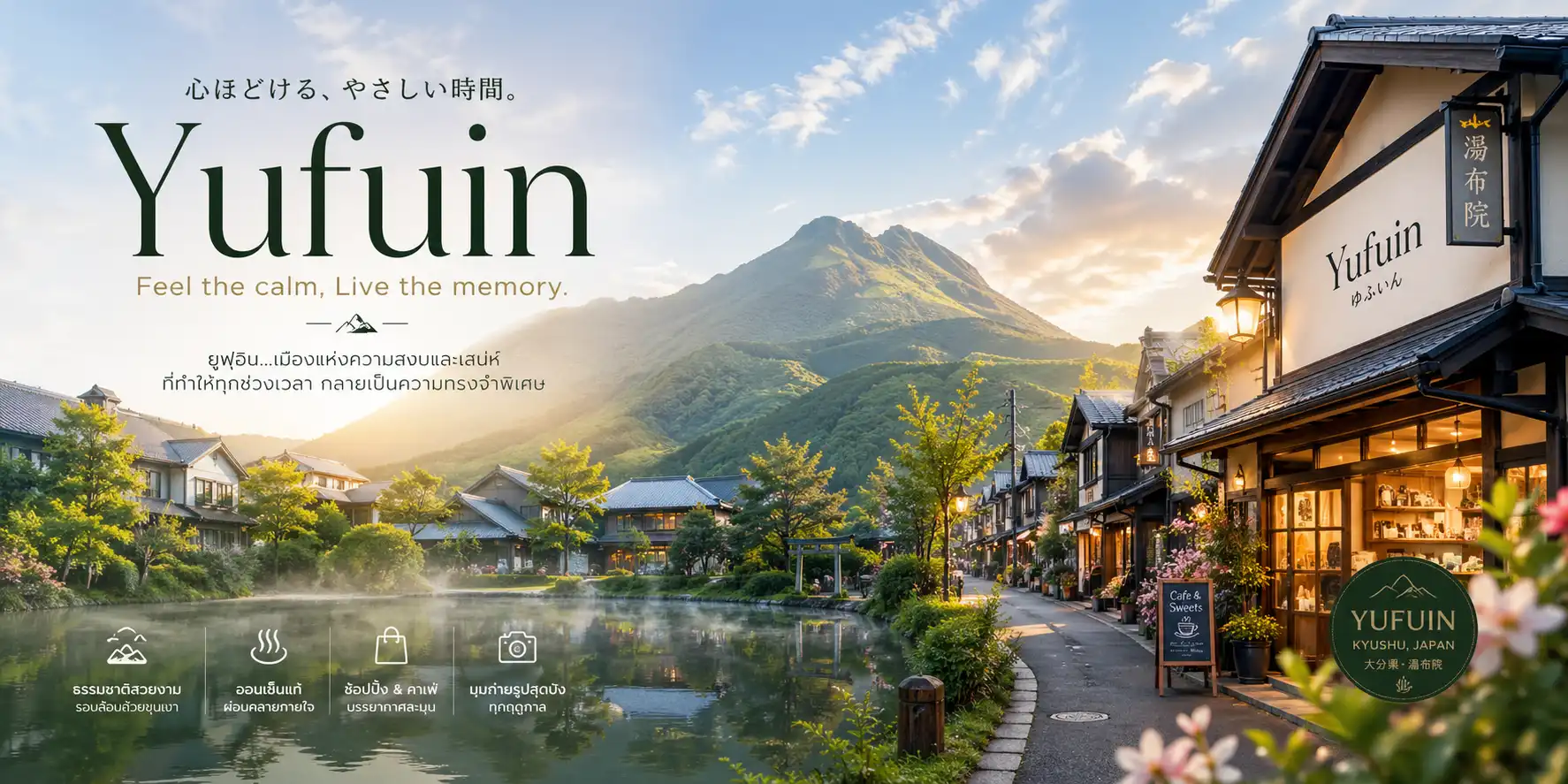 หลงรัก Yufuin เมืองเล็กๆ ที่อบอุ่นที่สุดในญี่ปุ่น