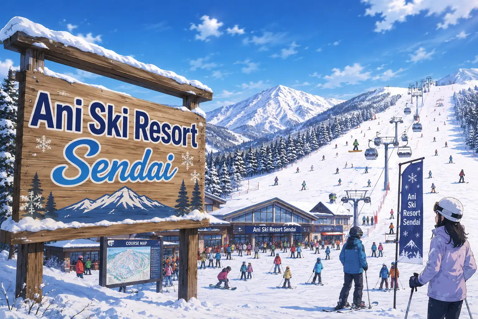 Ani Ski Resort (ลานสกีอานิ) สวรรค์ของสายพาวเดอร์แห่งโทโฮคุ
