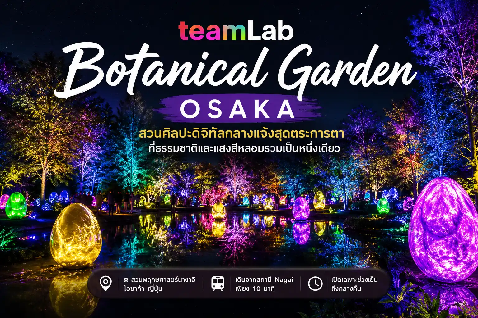 teamLab Botanical Garden Osaka เที่ยวสวนศิลปะดิจิทัลกลางแจ้งสุดตระการตาแห่งโอซาก้า