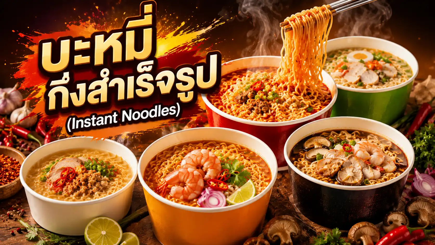 จุดกำเนิดบะหมี่กึ่งสำเร็จรูปจากประเทศญี่ปุ่นสู่ความนิยมทั่วโลก